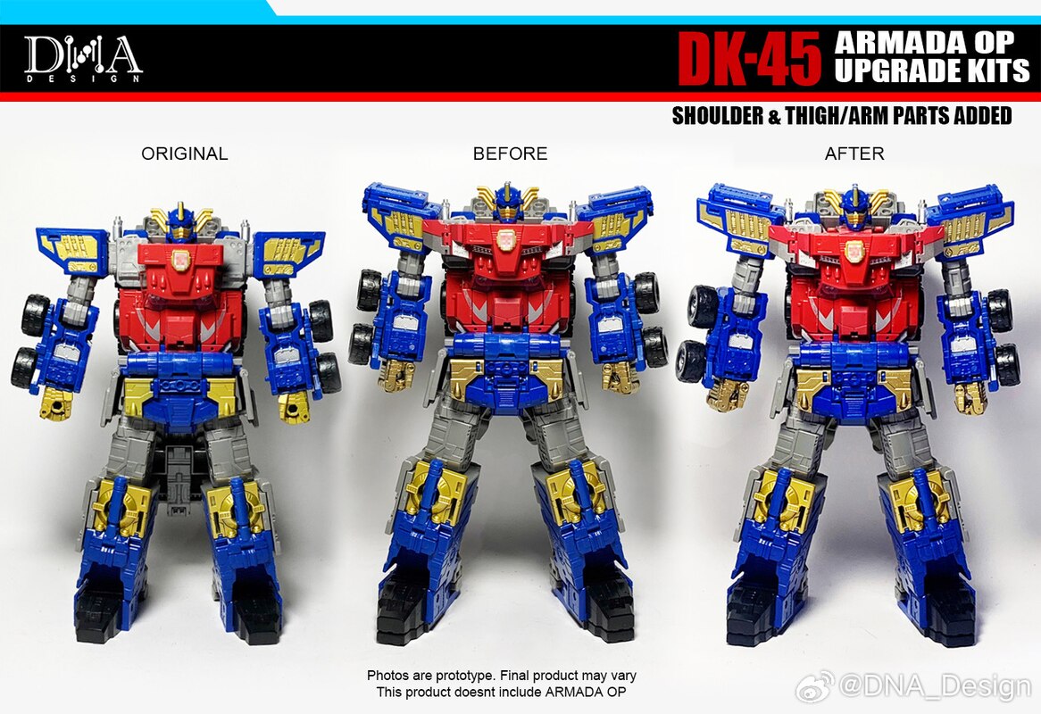 DNA Design DK 45 Legacy Armada Optimus Prime Upgrade Kit